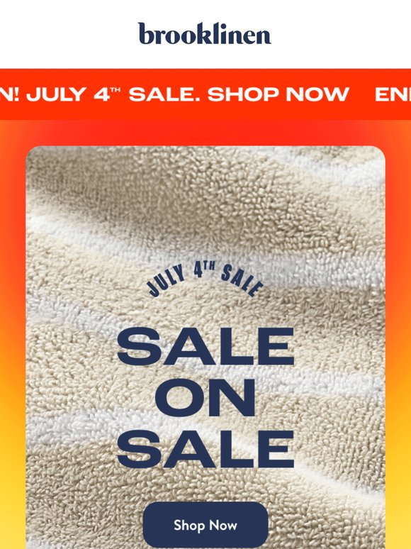 Shop up to 75% off SALE ON SALE