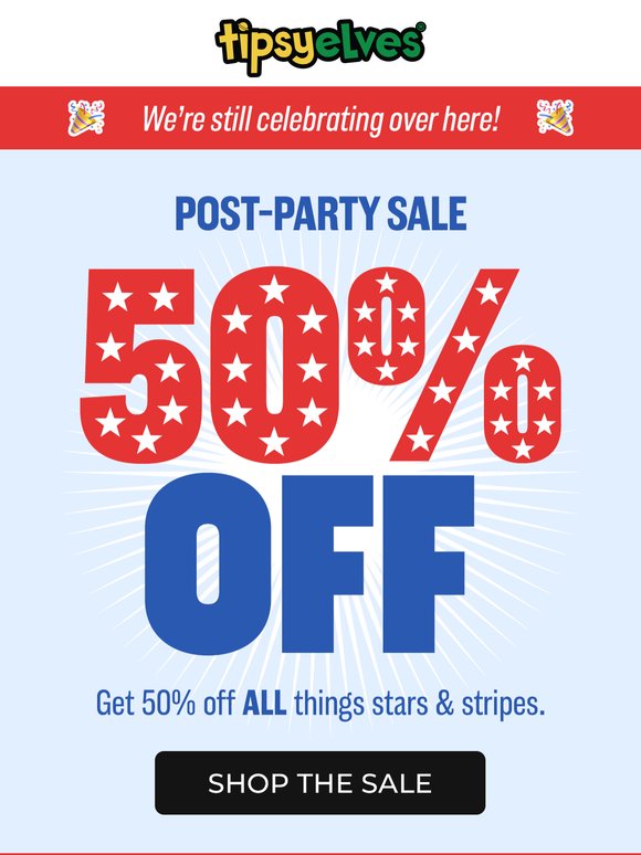 🎆 Post-Party Sale: 50% Off!
