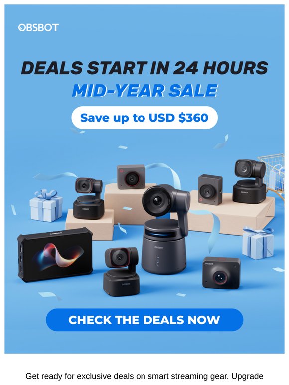 OBSBOT Mid-Year Sale Starts Tomorrow!