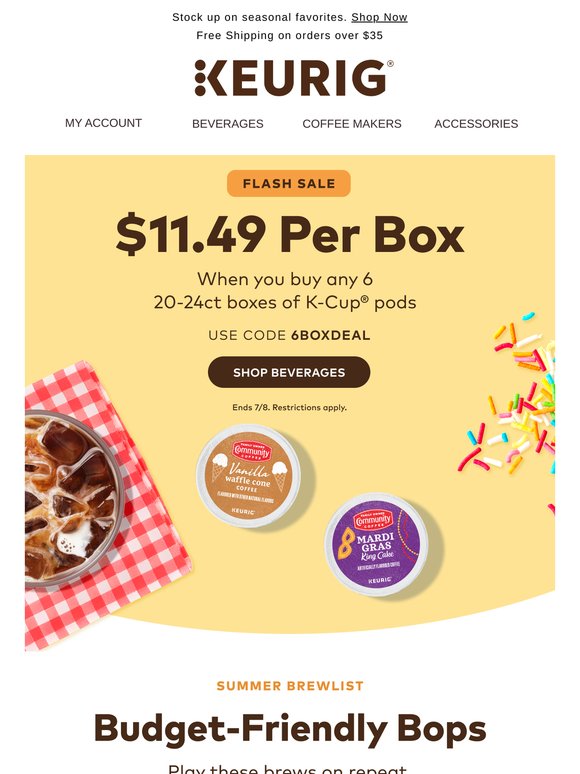 Brew More for Less — Only $11.49 a Box!