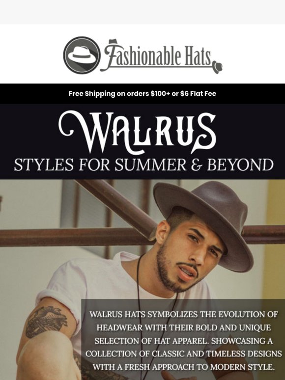 Walrus Hats: Where Timeless Meets Today's Style