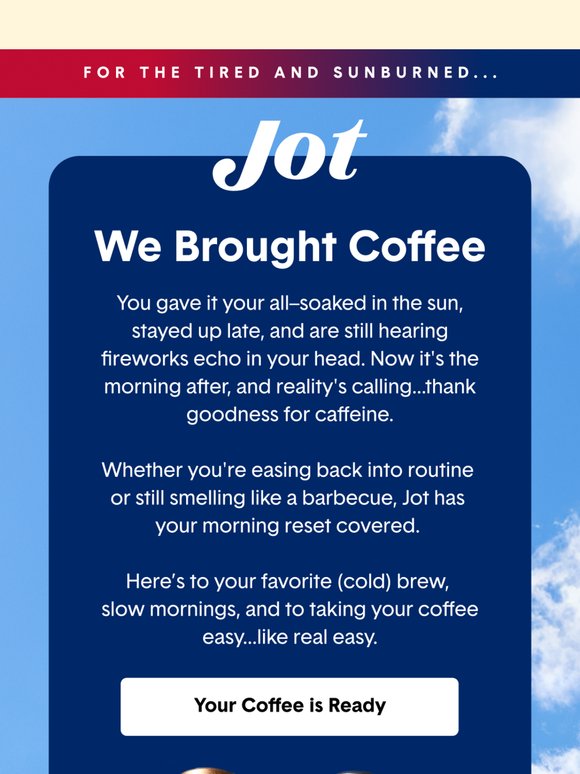 Recovery plan: iced coffee 🧊☕️