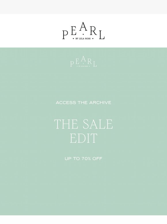 The Sale Edit