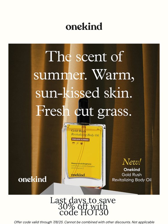 30% off summer in a bottle 🥥✨