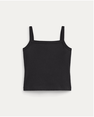 [Image]The Essential Square-Neck Tank | Black