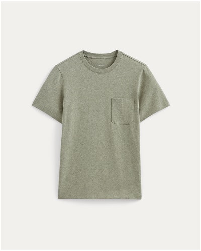 [Image]The Premium-Weight Pocket Tee | Uniform | Heather Sage Green