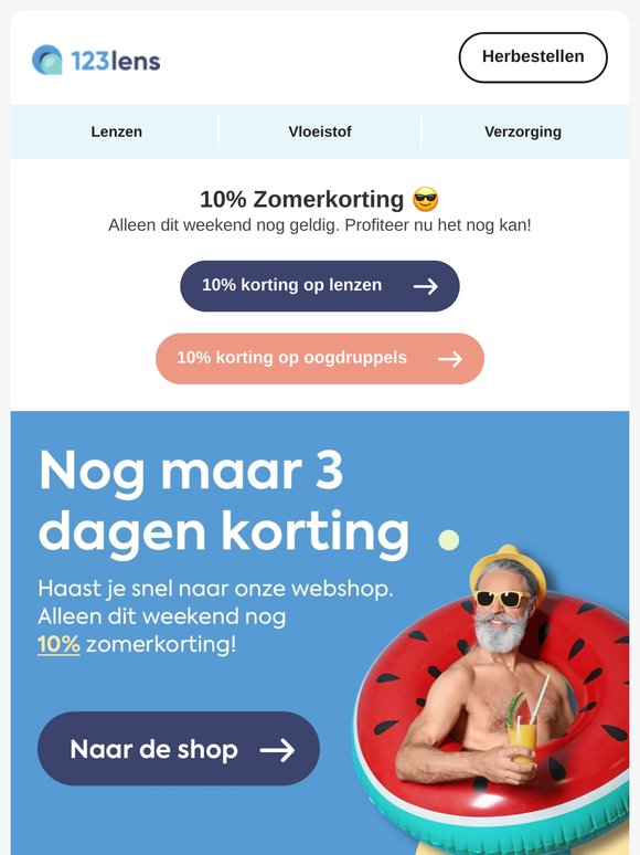 Nog 3 dagen zomervoordeel 🌞