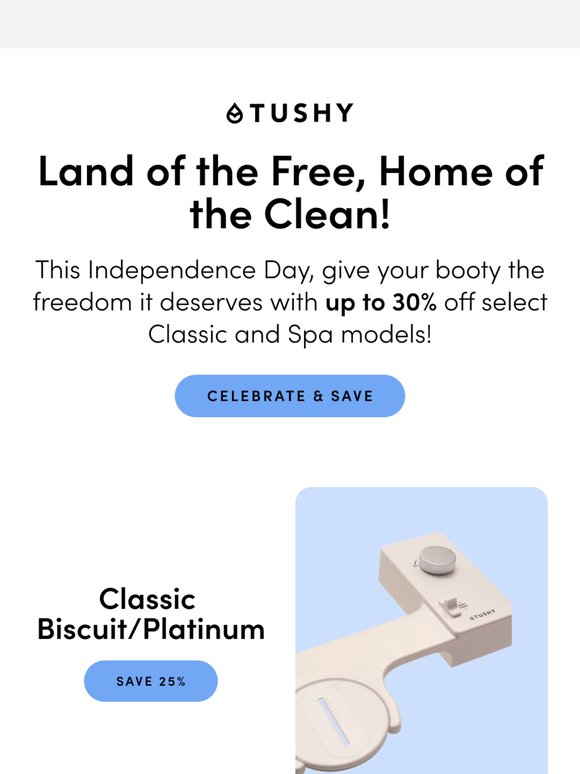 Last Chance! Up to 30% OFF select Classic and Spa models.