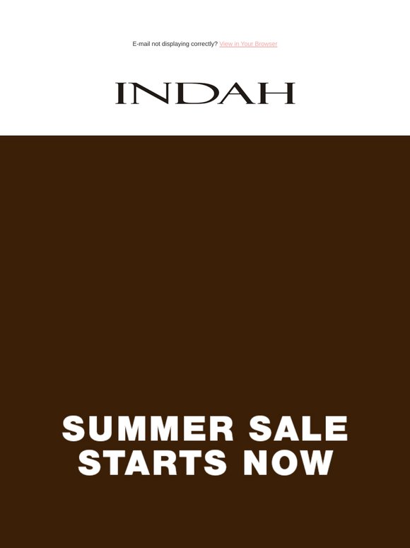 SUMMER SALE STARTS NOW.