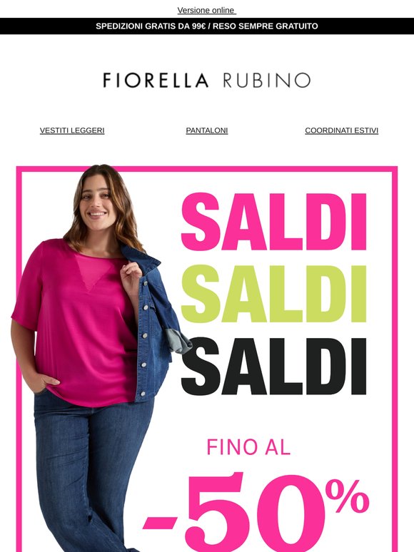 🎉 SONO INIZIATI I SALDI IN NEGOZIO E ONLINE 🎉