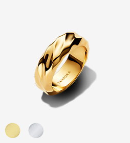 Rippled Wide Band Ring