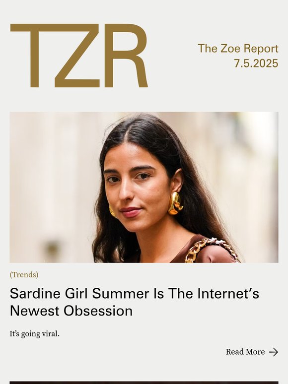 The Zoe Report Sardine Girl Summer Is The Newest Obsession