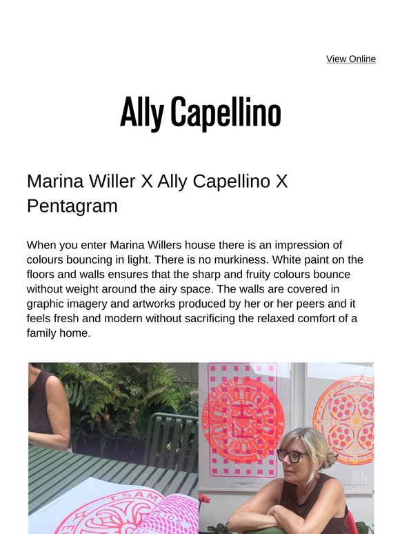 Marina Willer X Ally Capellino X Pentagram