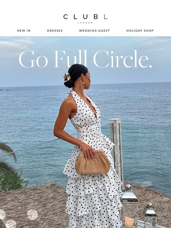 Go full circle in polka dot
