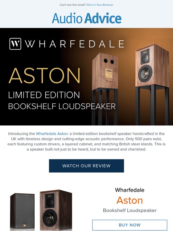 🔈 Wharfedale Aston Limited Edition Bookshelf Speakers