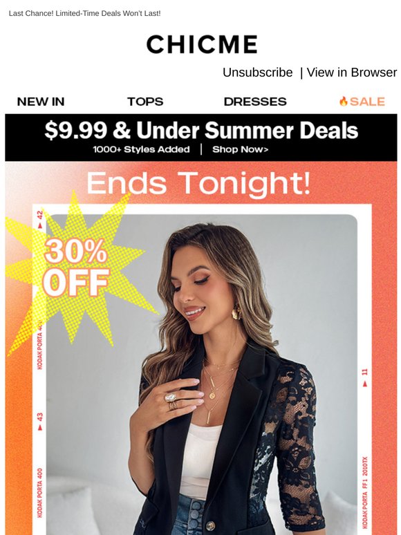 ALL Tops Are 30% OFF😳
