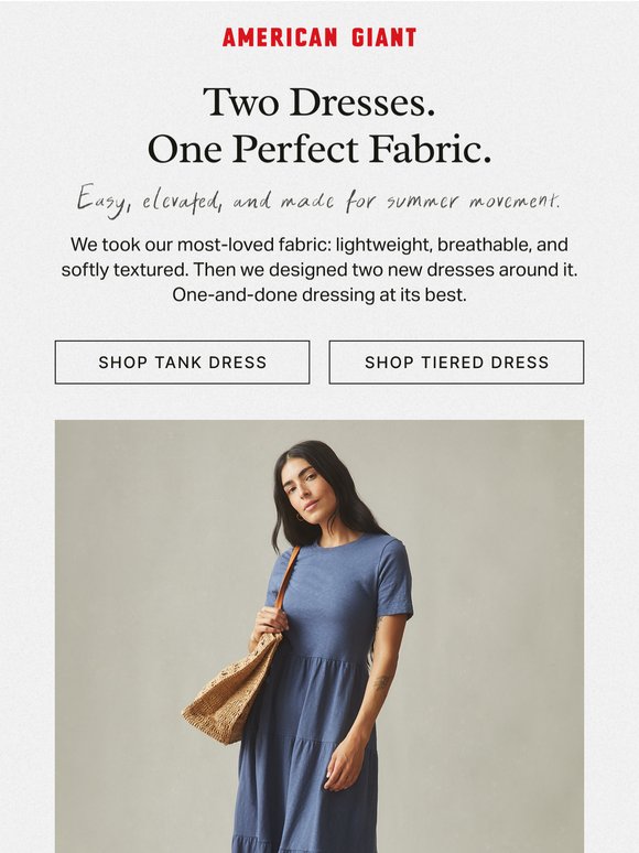 Premium Slub, Now in Summer-Ready Dresses