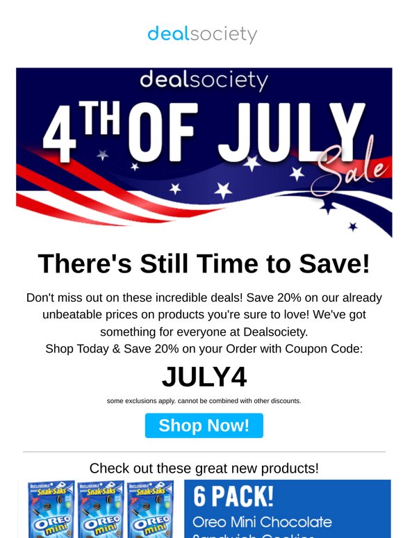 There's Still Time to Save 20% This Weekend!
