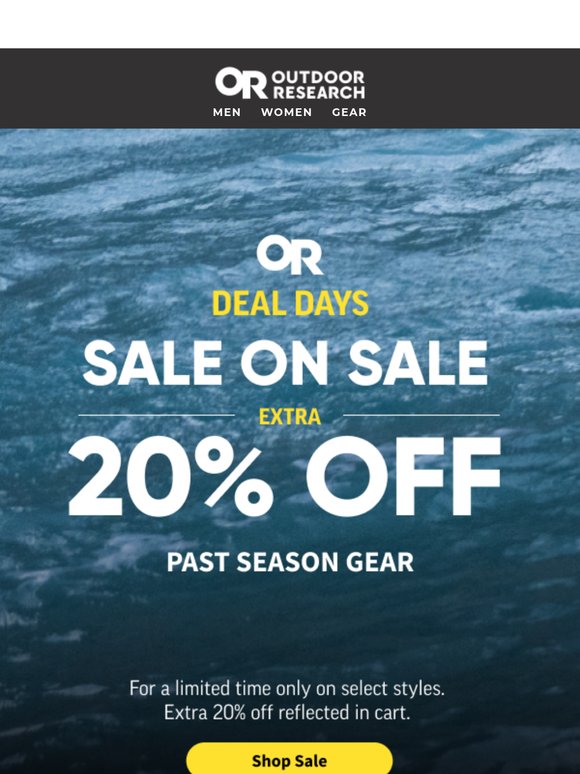 Ends Tomorrow: Extra 20% Off Sale on Sale
