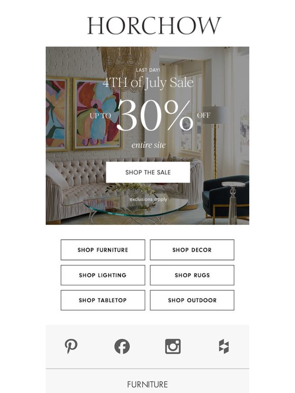 Last day for up to 30% off sitewide!
