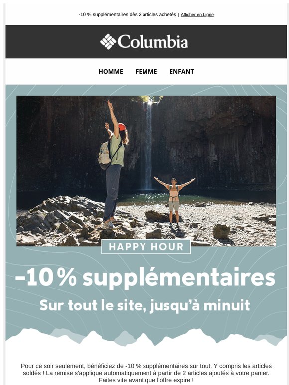 ⏰ Pendant 6 h seulement : -10 % supplémentaires sur tout