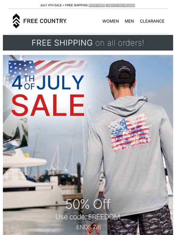 FREE SHIPPING today only!