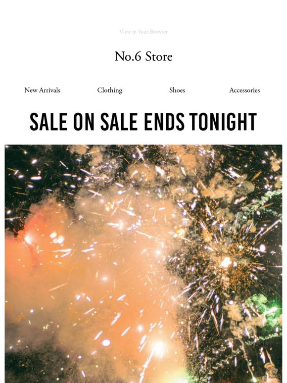 EXTRA 20% OFF SALE ENDS TONIGHT!
