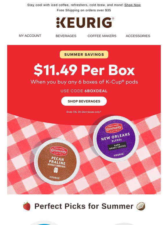 Pick up Summer sips for only $11.49 per box 🍹☀️