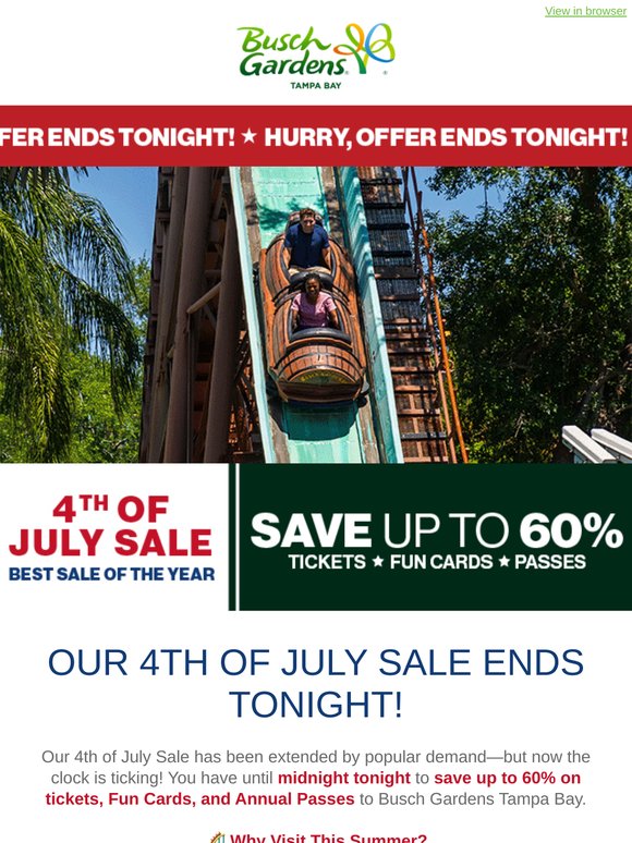 ⏳ ENDS TONIGHT: Save up to 60% on Tickets, Fun Cards, & Passes!