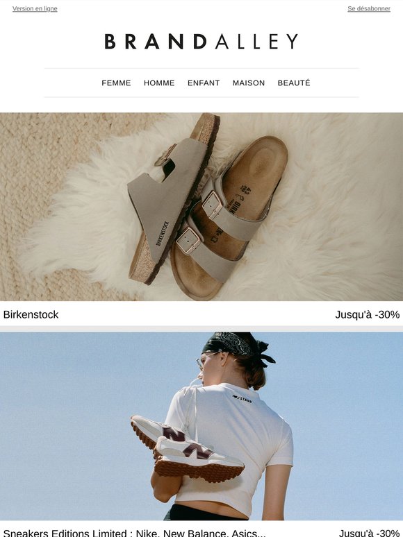 Birkenstock, Sneakers Editions Limited : Nike, New Balance..., Jets Maillot De Bain, Bijoux à Prix Doux, Linandelle...