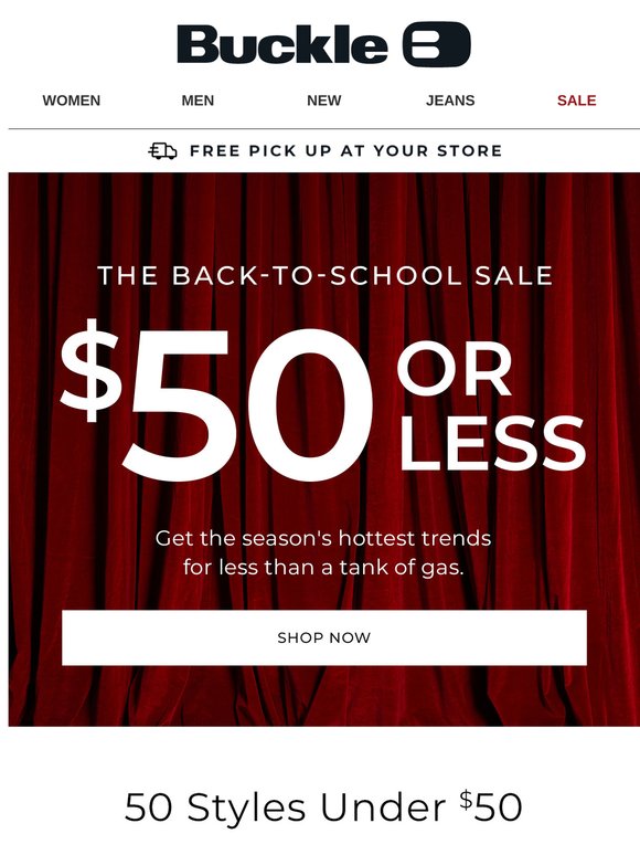 Grab Stylish Pieces On Sale for Just $50 or Less!