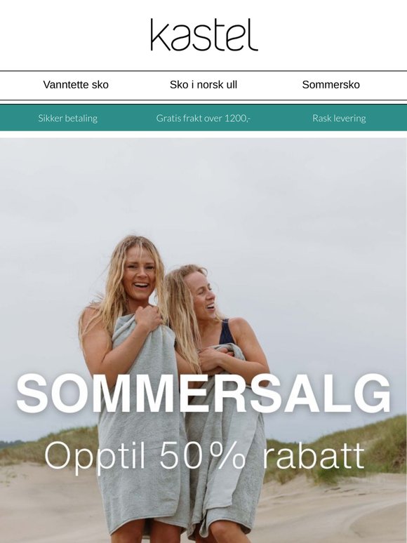 Sommersalget er i gang ☀️ Opptil 50% rabatt på sommerens favoritter