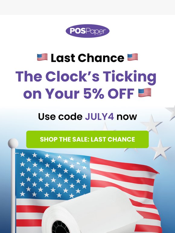 ⏳ Last Chance: 4th of July Sale Ends Soon