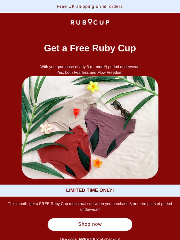 Get a FREE Ruby Cup!