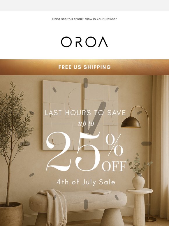 Final Hours: Shop & Save This July 4th!