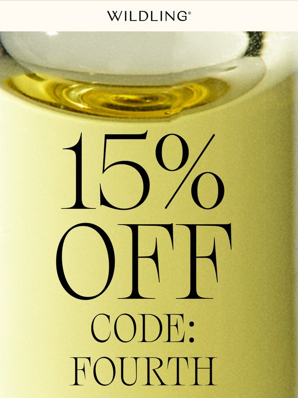 You almost missed it!  15% off, code: 4th