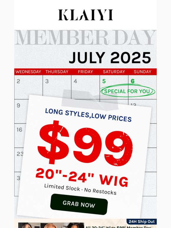 [ORDER INFO] Your $99<24 inch> Wig is on the way