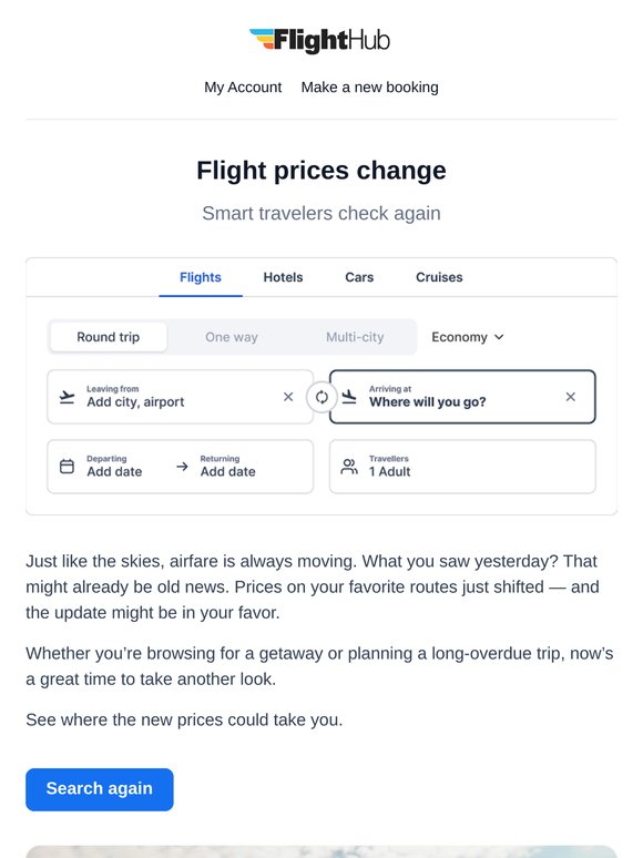 Flight prices just moved — see what’s new ✈️