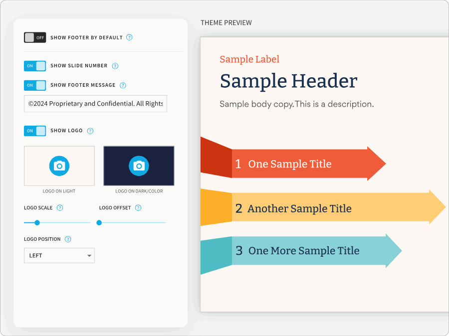 Customize your footer