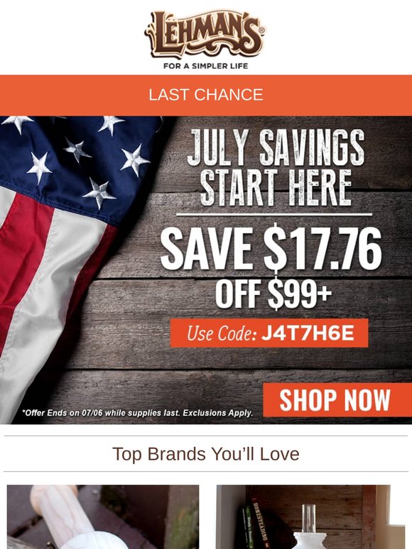 LAST CHANCE ⏳ Save $17.76 on Your Next Order