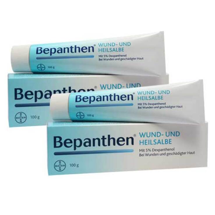 Bepanthen Wund- und Heilsalbe bei oberflächlichen Hautverletzungen⁵
