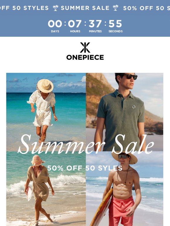 Ends Midnight: 50% Off 50 Styles ⏰