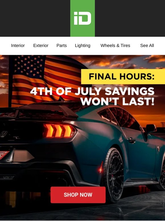 🚨 Last Call: Independence Weekend Ends Tonight!