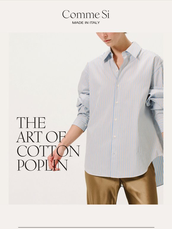 The Art of Italian Cotton Poplin