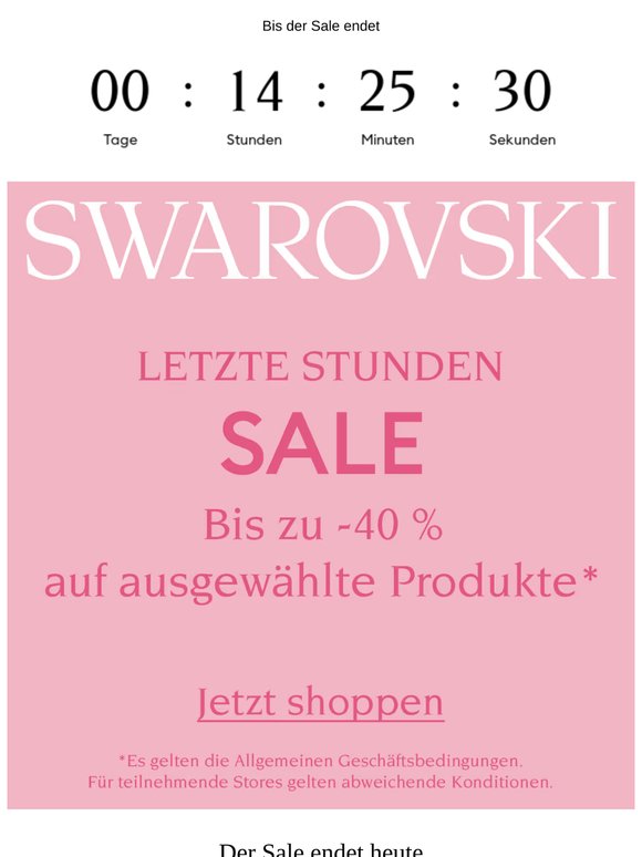 Letzte Chance: Bis zu 40 % auf ausgewählte Produkte*