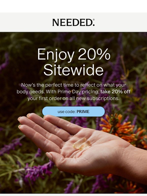 20% Off New Subscriptions - Prime Day Sale Continues!