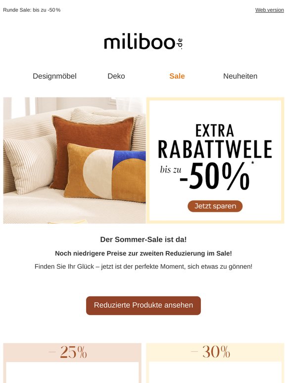 Sale: Zeit, sich etwas zu gönnen!