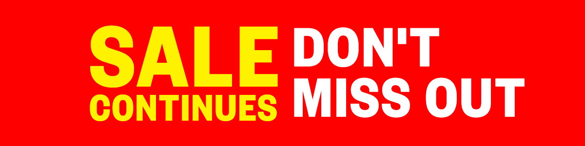 Sale Continues. Don't Miss Out