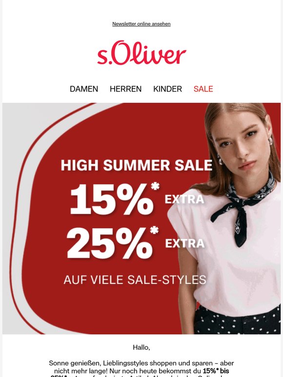 Bis zu 25% extra – nur noch wenige Stunden