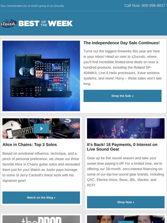 zZounds Best of the Week